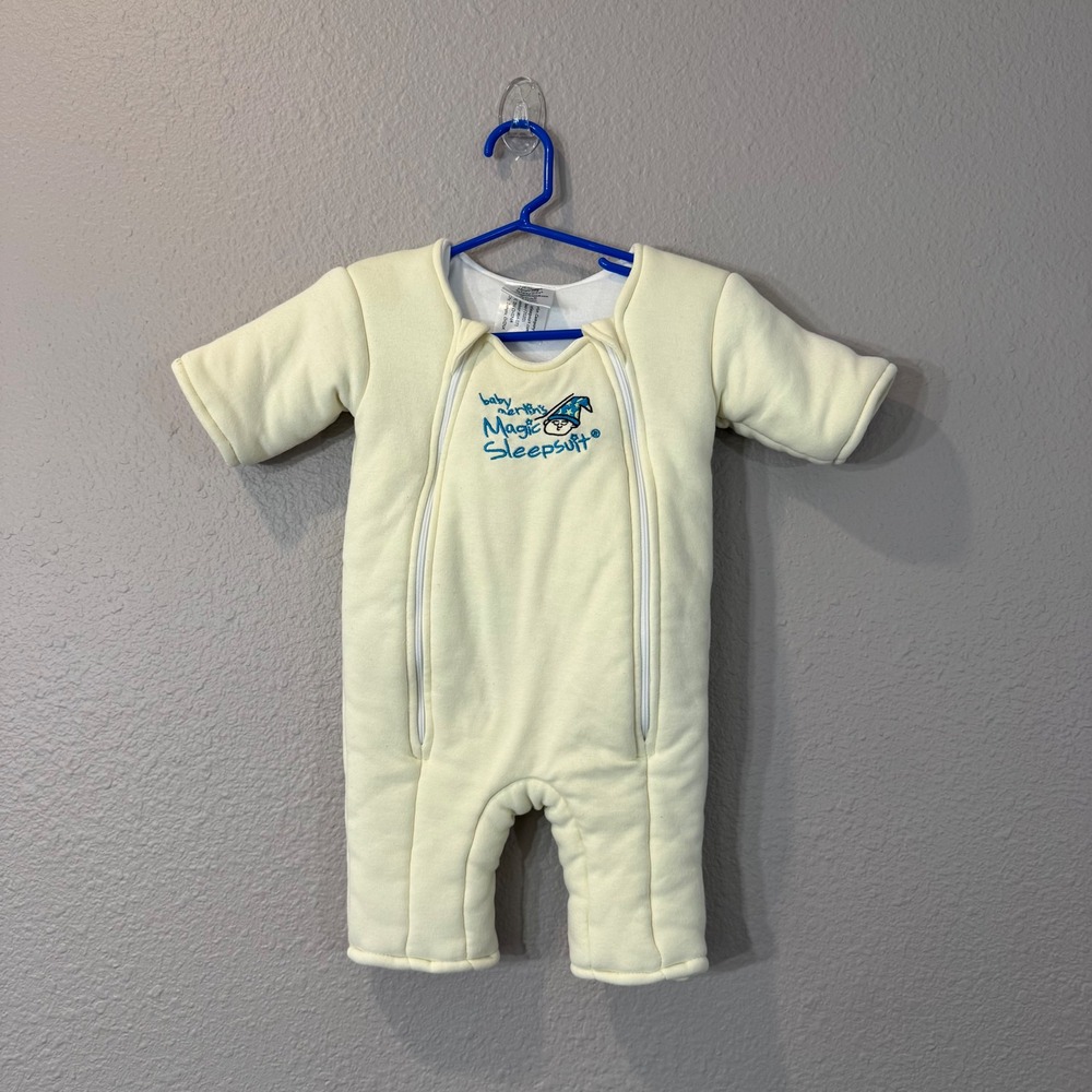Baby Merlin's Kids's Size 3-6 Months Yellow Padded Cotton Magic Sleepsuit